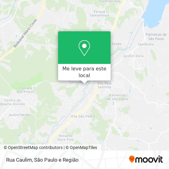 Rua Caulim mapa