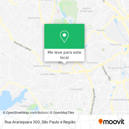 Rua Araraquara 300 mapa