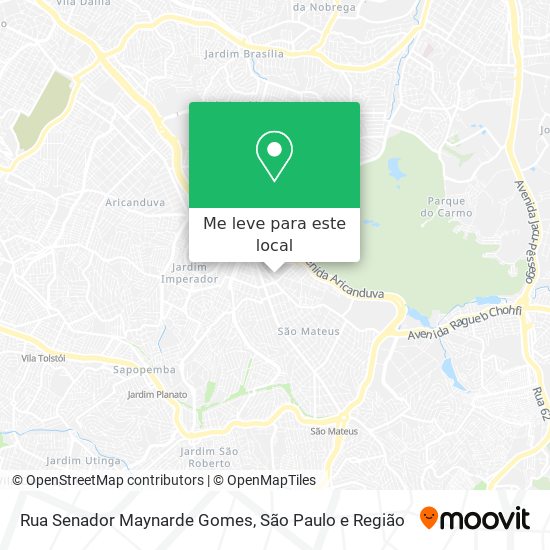 Rua Senador Maynarde Gomes mapa