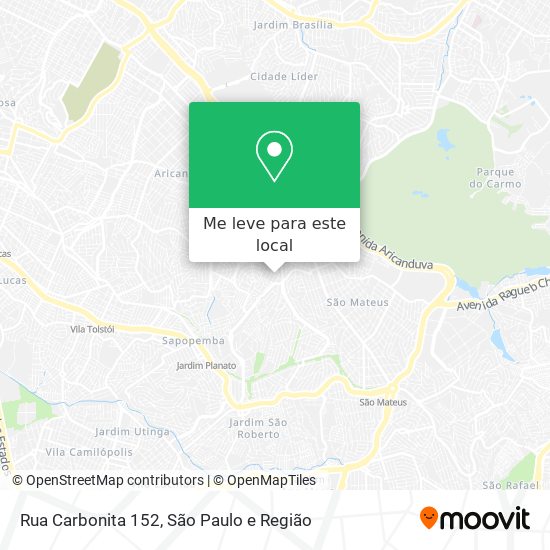 Rua Carbonita 152 mapa