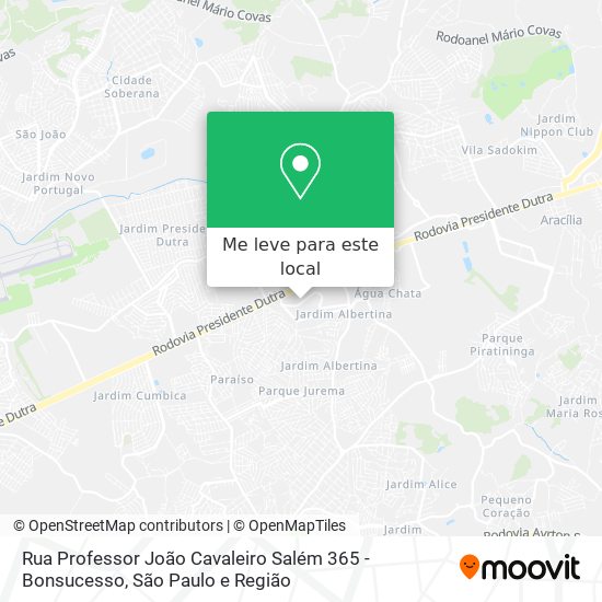 Rua Professor João Cavaleiro Salém 365 - Bonsucesso mapa