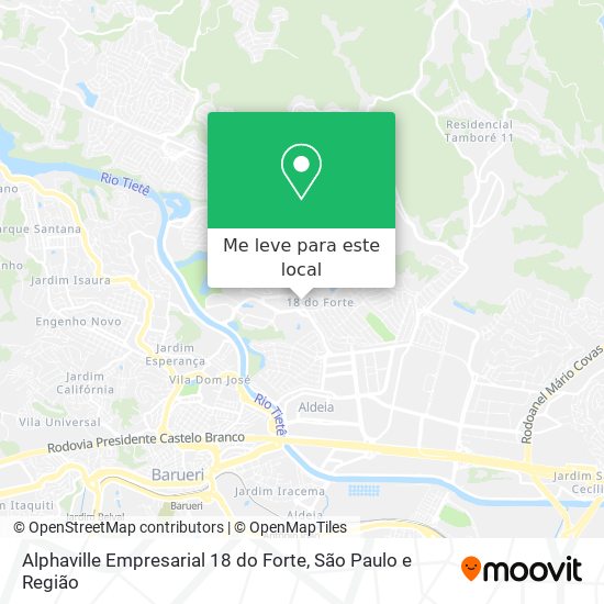 Alphaville Empresarial 18 do Forte mapa