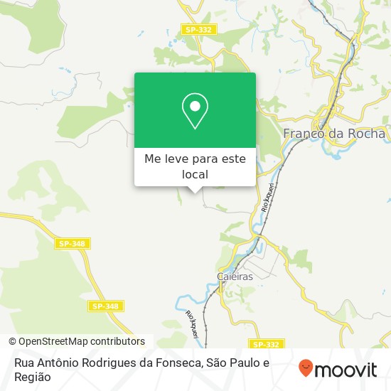 Rua Antônio Rodrigues da Fonseca mapa