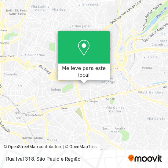 Rua Ivaí 318 mapa