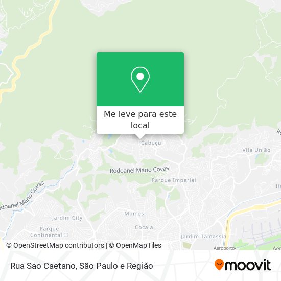 Rua Sao Caetano mapa