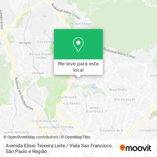 Avenida Elísio Teixeira Leite / Viela Sao Francisco mapa