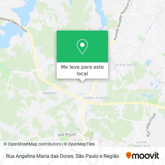 Rua Angelina Maria das Dores mapa