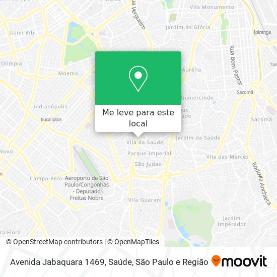 Avenida Jabaquara 1469, Saúde mapa
