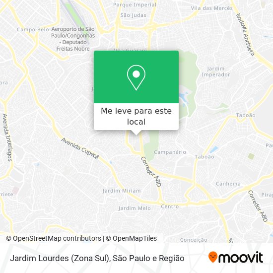 Jardim Lourdes (Zona Sul) mapa