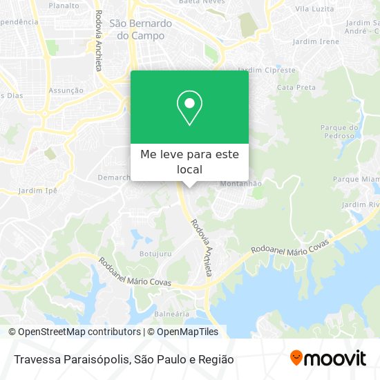 Travessa Paraisópolis mapa