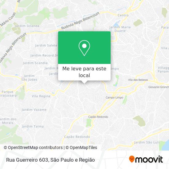 Rua Guerreiro 603 mapa