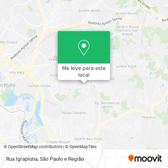 Rua Igrapiuna mapa