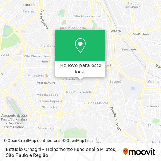 Estúdio Ornaghi - Treinamento Funcional e Pilates mapa