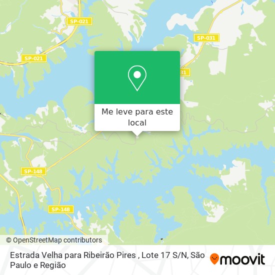 Estrada Velha para Ribeirão Pires , Lote 17 S / N mapa