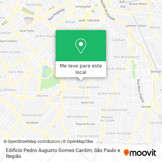 Edificio Pedro Augusto Gomes Cardim mapa