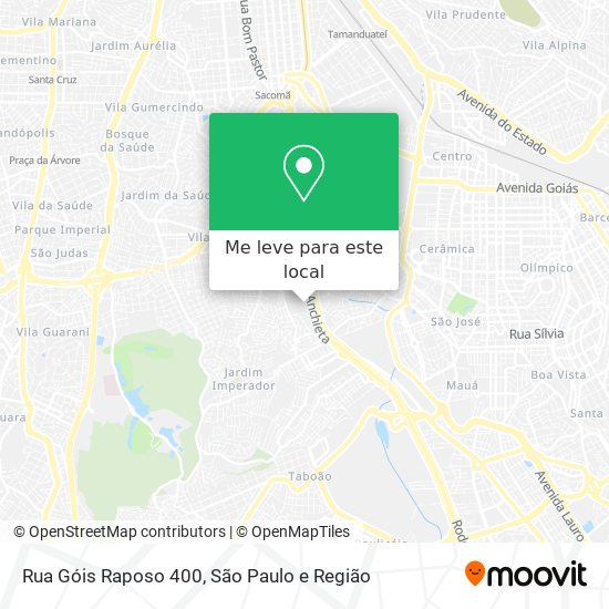 Rua Góis Raposo 400 mapa