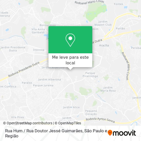 Rua Hum / Rua Doutor Jessé Guimarães mapa