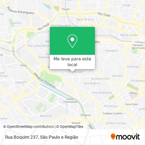 Rua Boquim 237 mapa