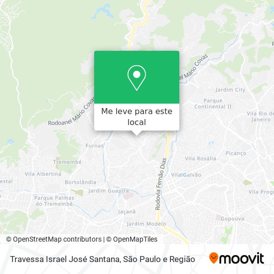 Travessa Israel José Santana mapa