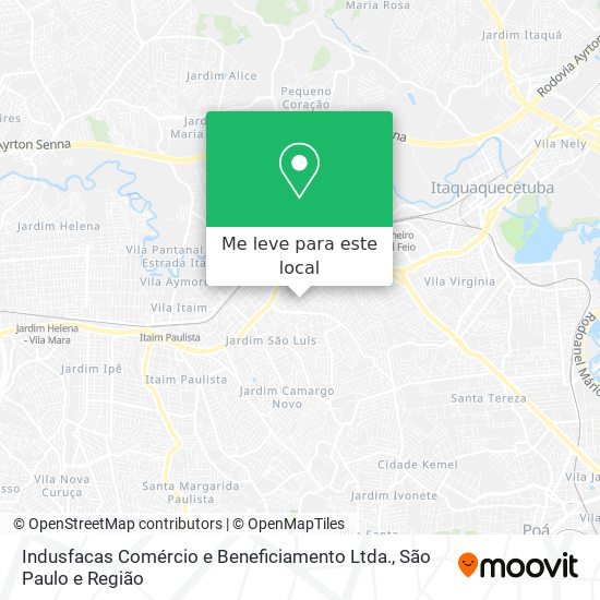 Indusfacas Comércio e Beneficiamento Ltda. mapa