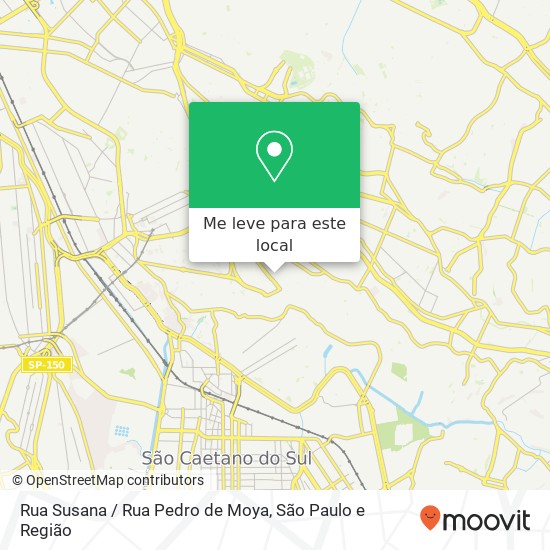 Rua Susana / Rua Pedro de Moya mapa