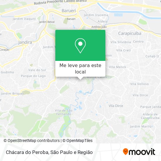 Chácara do Peroba mapa