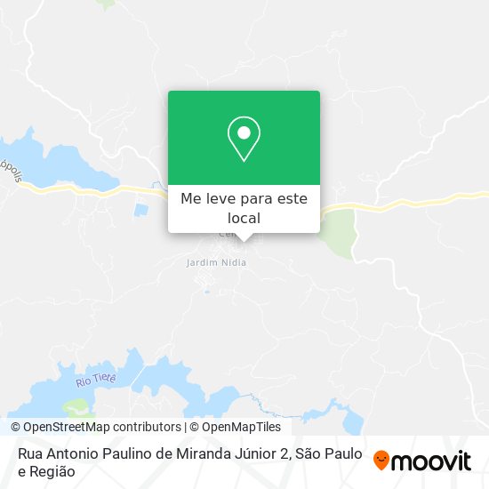 Rua Antonio Paulino de Miranda Júnior 2 mapa