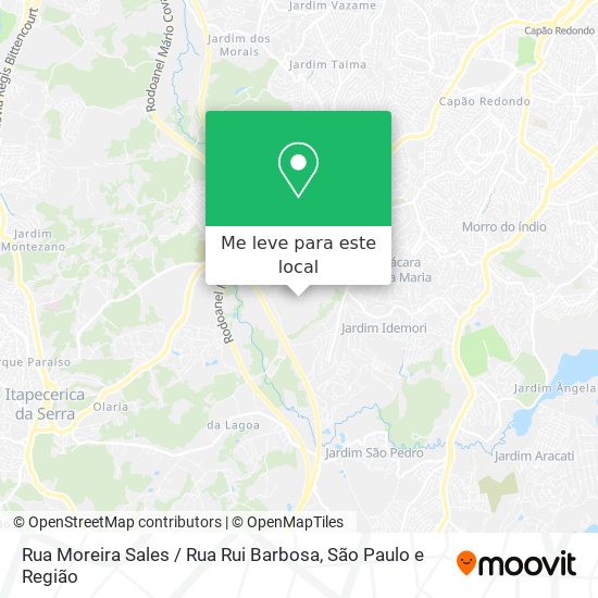 Rua Moreira Sales / Rua Rui Barbosa mapa