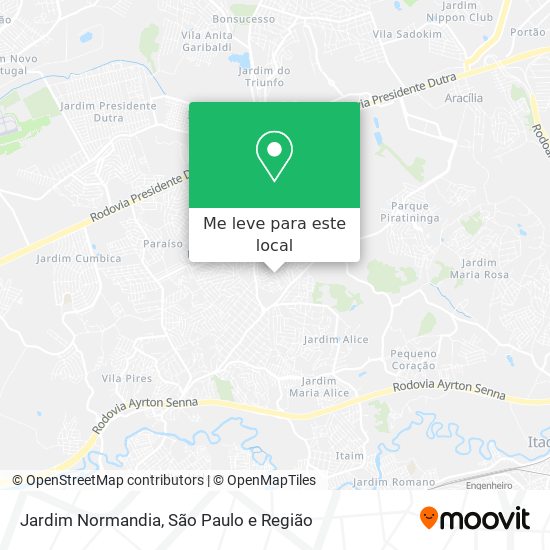 Jardim Normandia mapa