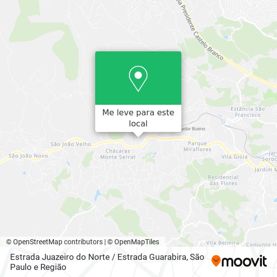 Estrada Juazeiro do Norte / Estrada Guarabira mapa