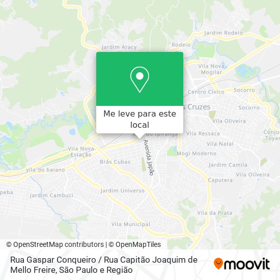 Rua Gaspar Conqueiro / Rua Capitão Joaquim de Mello Freire mapa