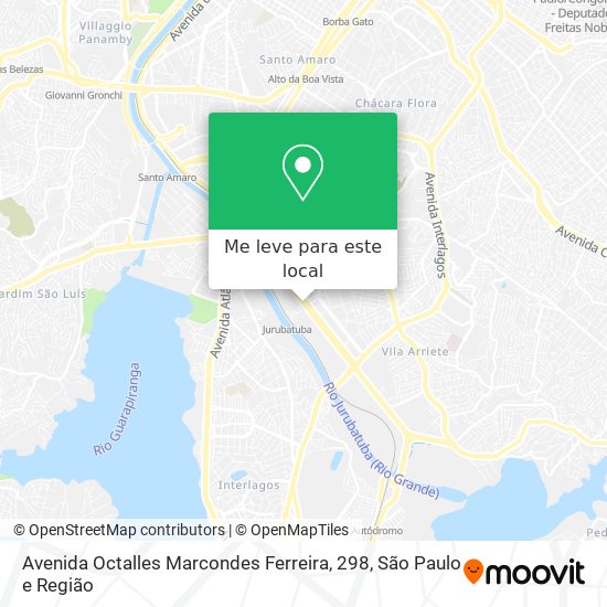 Avenida Octalles Marcondes Ferreira, 298 mapa