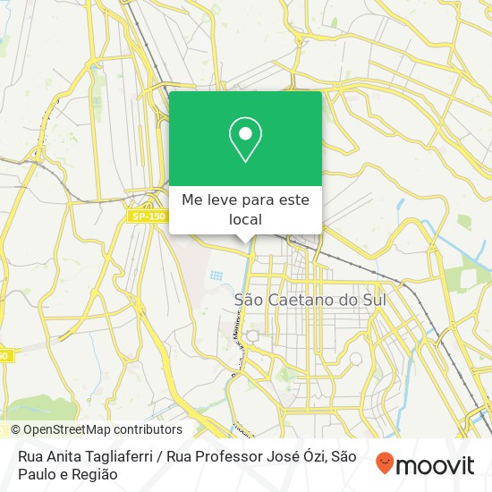 Rua Anita Tagliaferri / Rua Professor José Ózi mapa