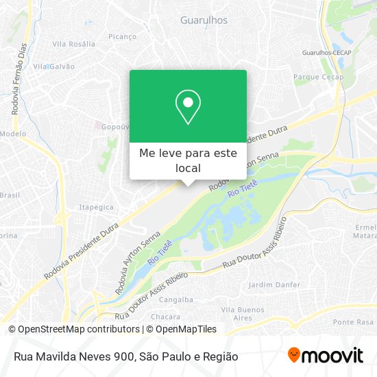 Rua Mavilda Neves 900 mapa