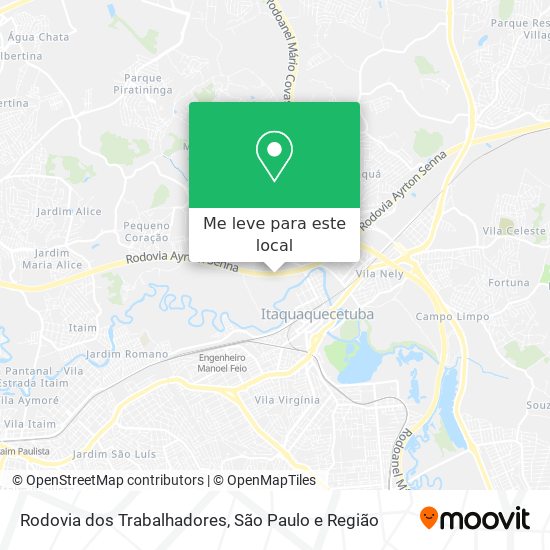 Rodovia dos Trabalhadores mapa