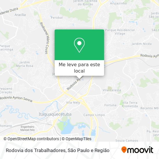 Rodovia dos Trabalhadores mapa