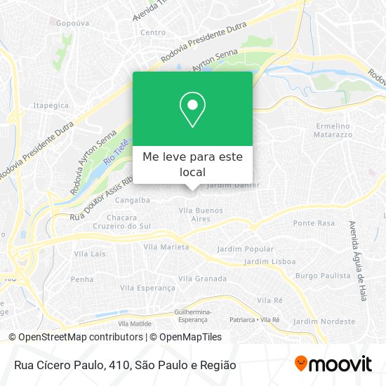 Rua Cícero Paulo, 410 mapa