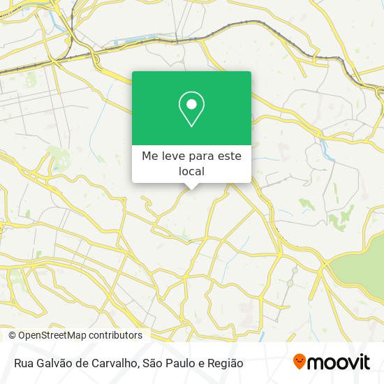 Rua Galvão de Carvalho mapa