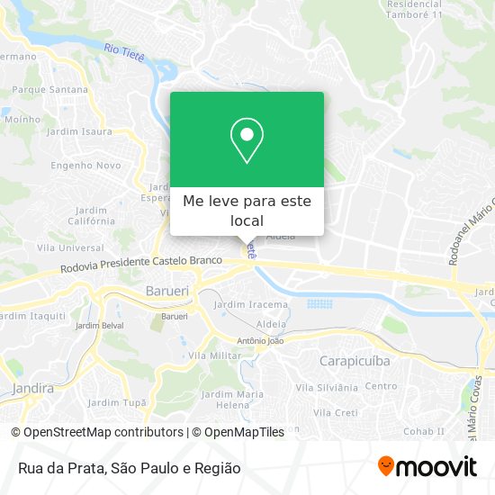 Rua da Prata mapa