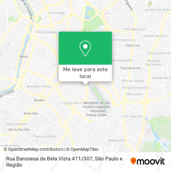 Rua Baronesa de Bela Vista 411 / 307 mapa
