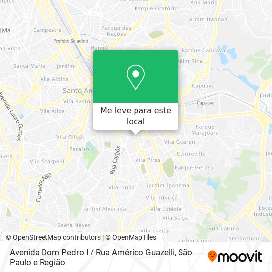 Avenida Dom Pedro I / Rua Américo Guazelli mapa