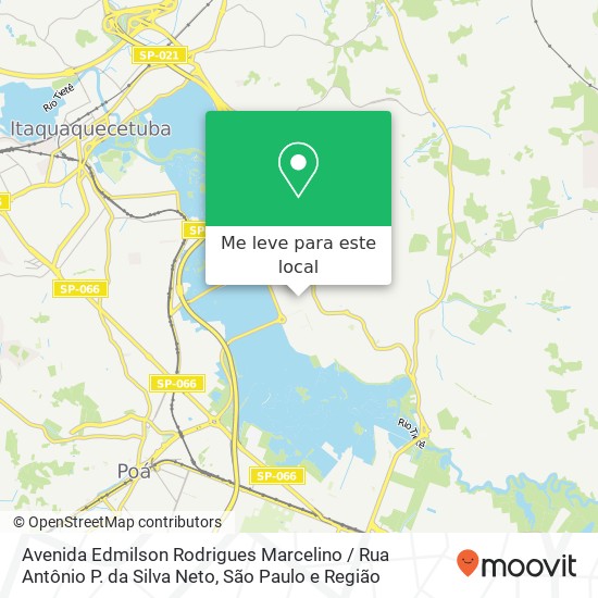 Avenida Edmilson Rodrigues Marcelino / Rua Antônio P. da Silva Neto mapa