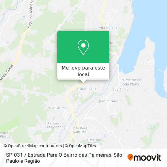 SP-031 / Estrada Para O Bairro das Palmeiras mapa