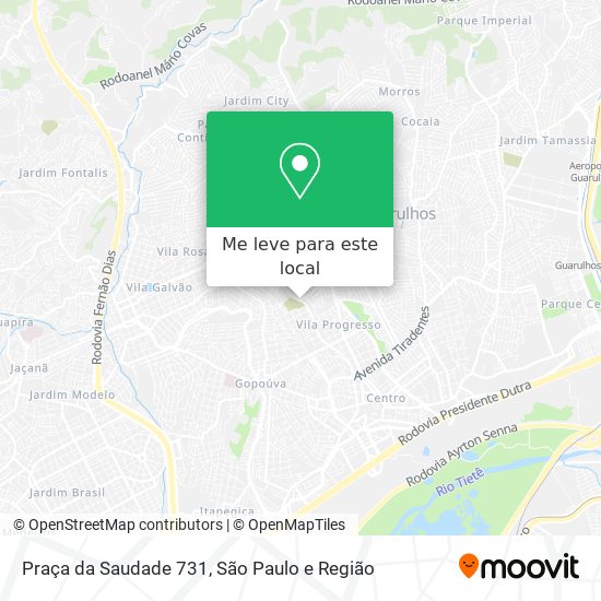 Praça da Saudade 731 mapa