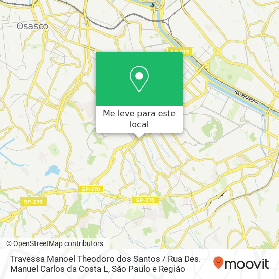 Travessa Manoel Theodoro dos Santos / Rua Des. Manuel Carlos da Costa L mapa