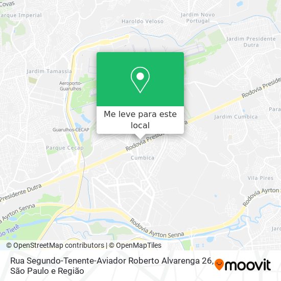 Rua Segundo-Tenente-Aviador Roberto Alvarenga 26 mapa