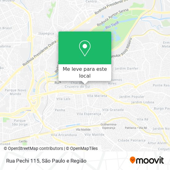 Rua Pechi 115 mapa