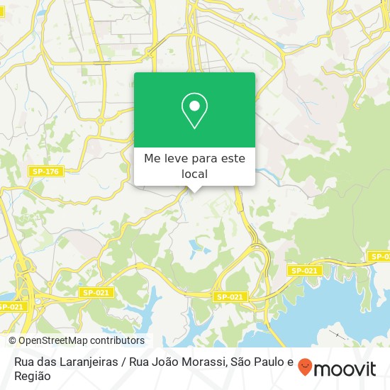 Rua das Laranjeiras / Rua João Morassi mapa