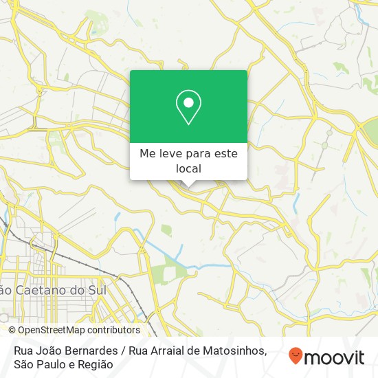 Rua João Bernardes / Rua Arraial de Matosinhos mapa