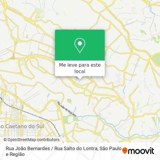 Rua João Bernardes / Rua Salto do Lontra mapa